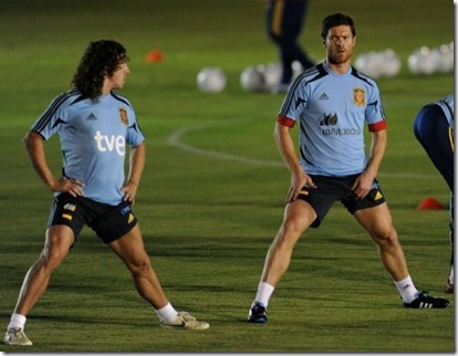 Puyol y Xabi Alonso