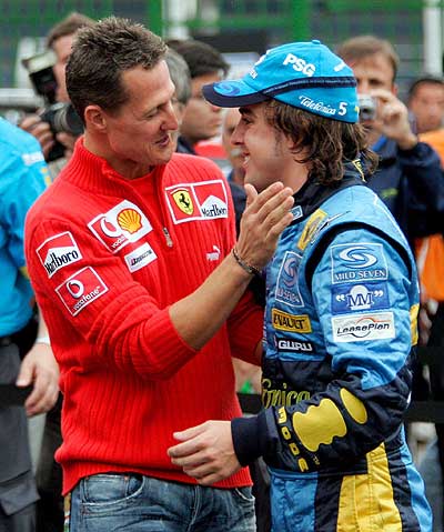 Fernando Alonso y Schumacher