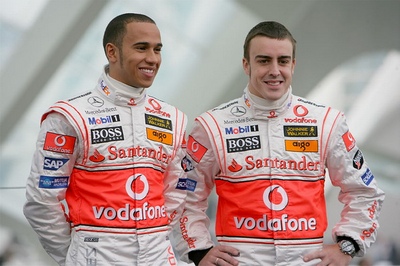 Fernando Alonso y Lewis Hamilton
